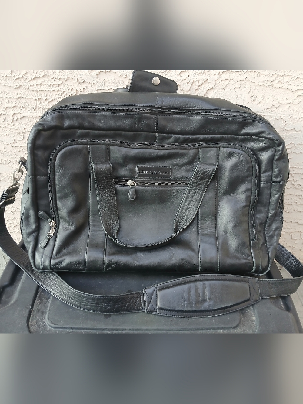 Derek Alexander Leather Carry On Travel Bag
